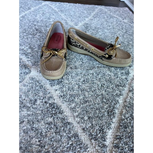 Sperry Topsider Cheetah Print Shoes - Womens size 8 - Picture 3 of 7